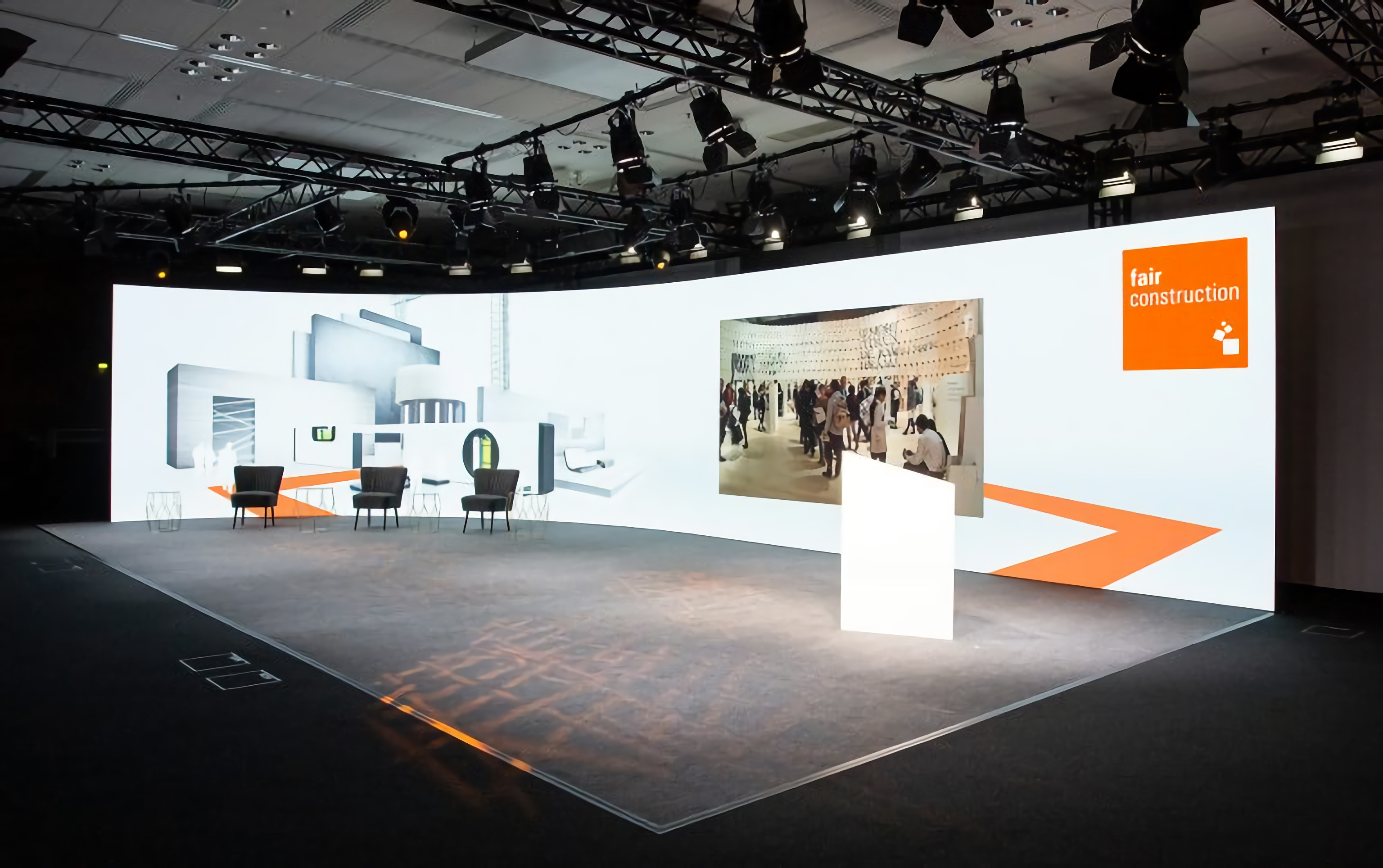 INFiLED provides indoor small-pitch xR virtual shooting LED screens for the live broadcast studio of the Frankfurt exhibition in Germany