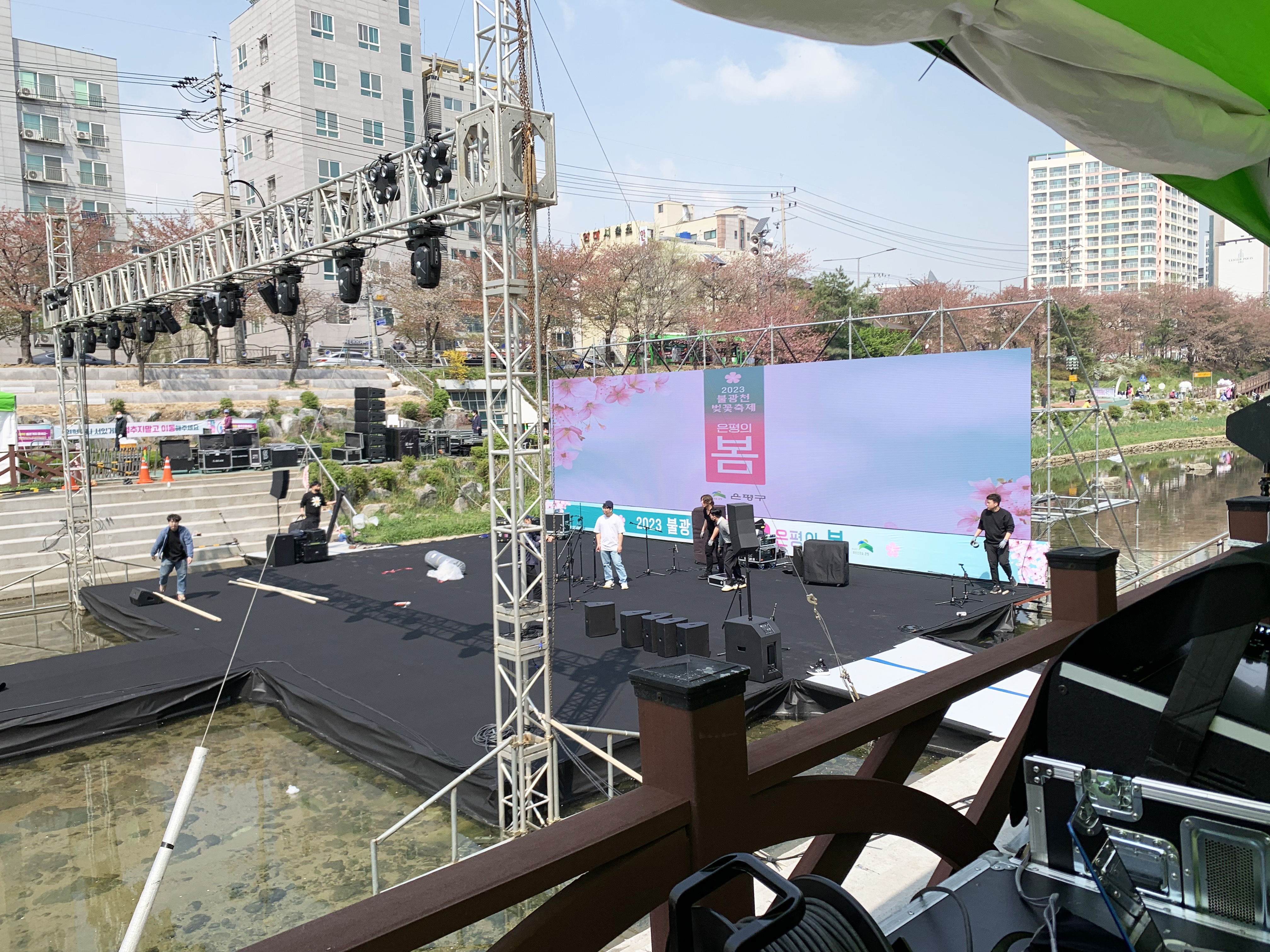 GXII series as stage LED display solution for Eunpyeong-gu Cherry Blossom Festival
