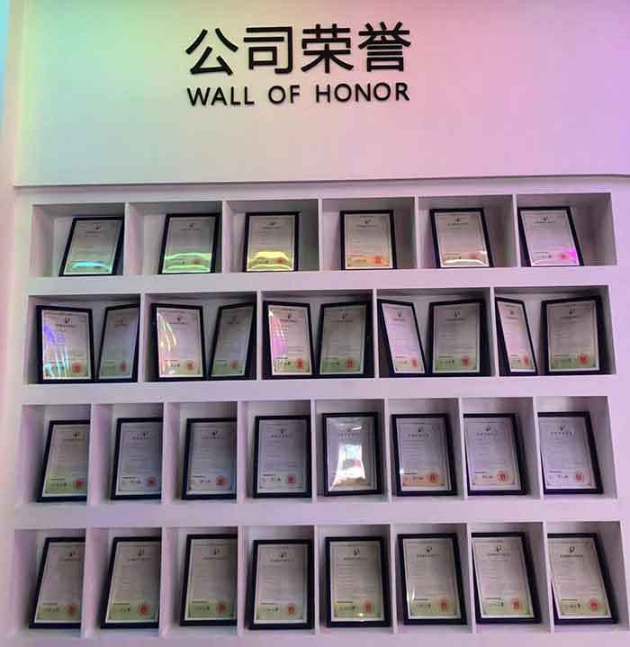 视爵光旭专利荣誉