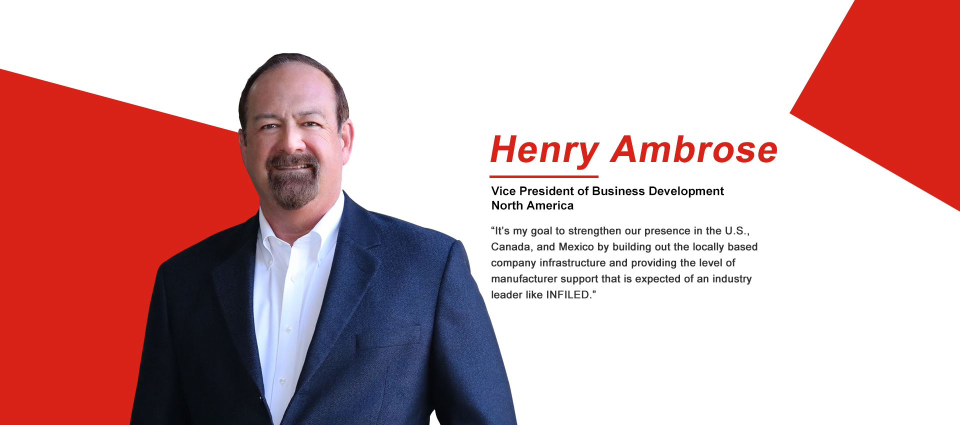 INFiLED, a global leader in LED displays, Names Henry Ambrose Vice President of Business Development North America