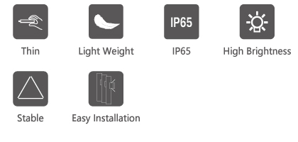 LED smart light pole screen product feature map