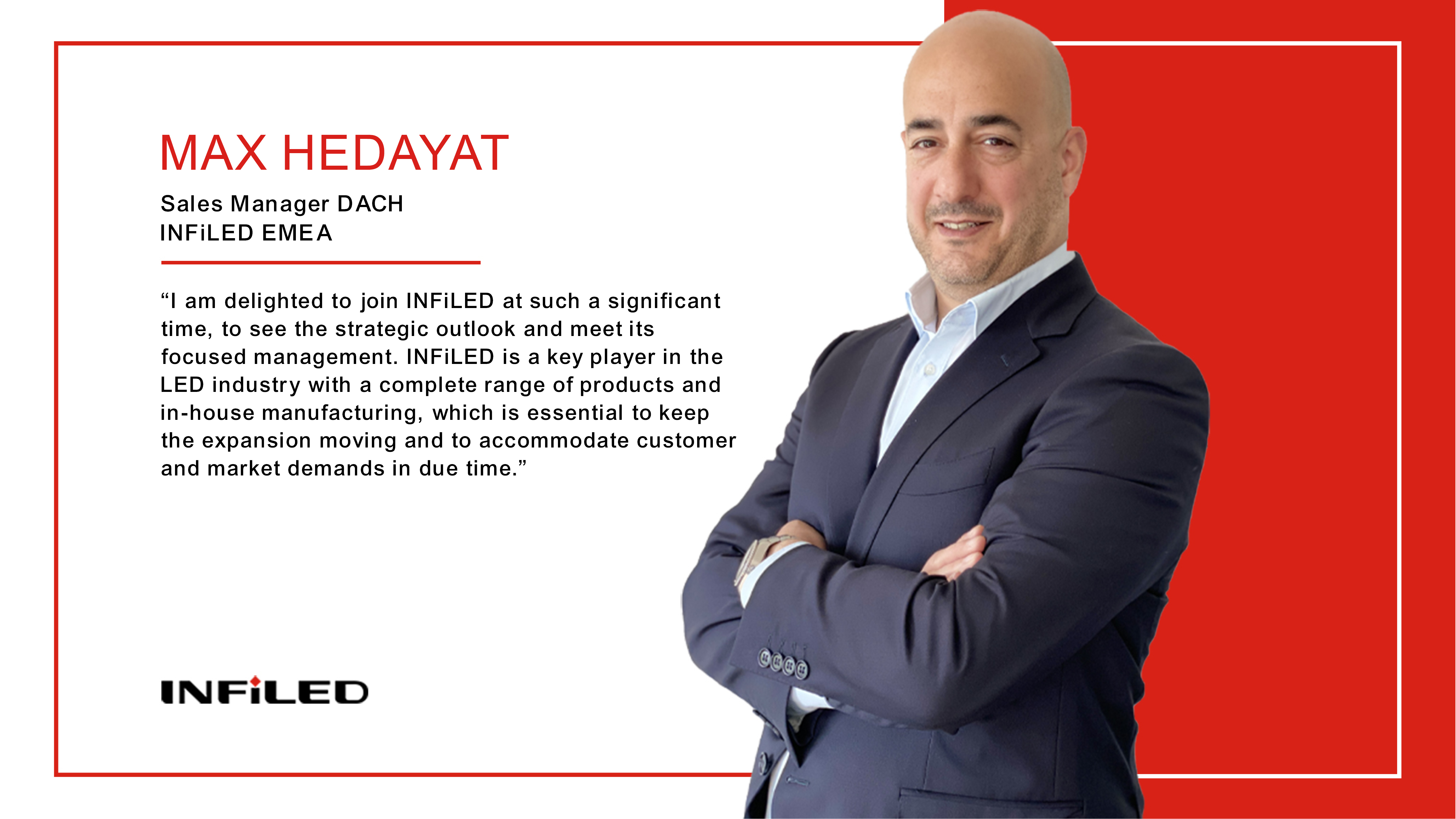 INFiLED Appoints Max Hedayat as Sales Manager for DACH