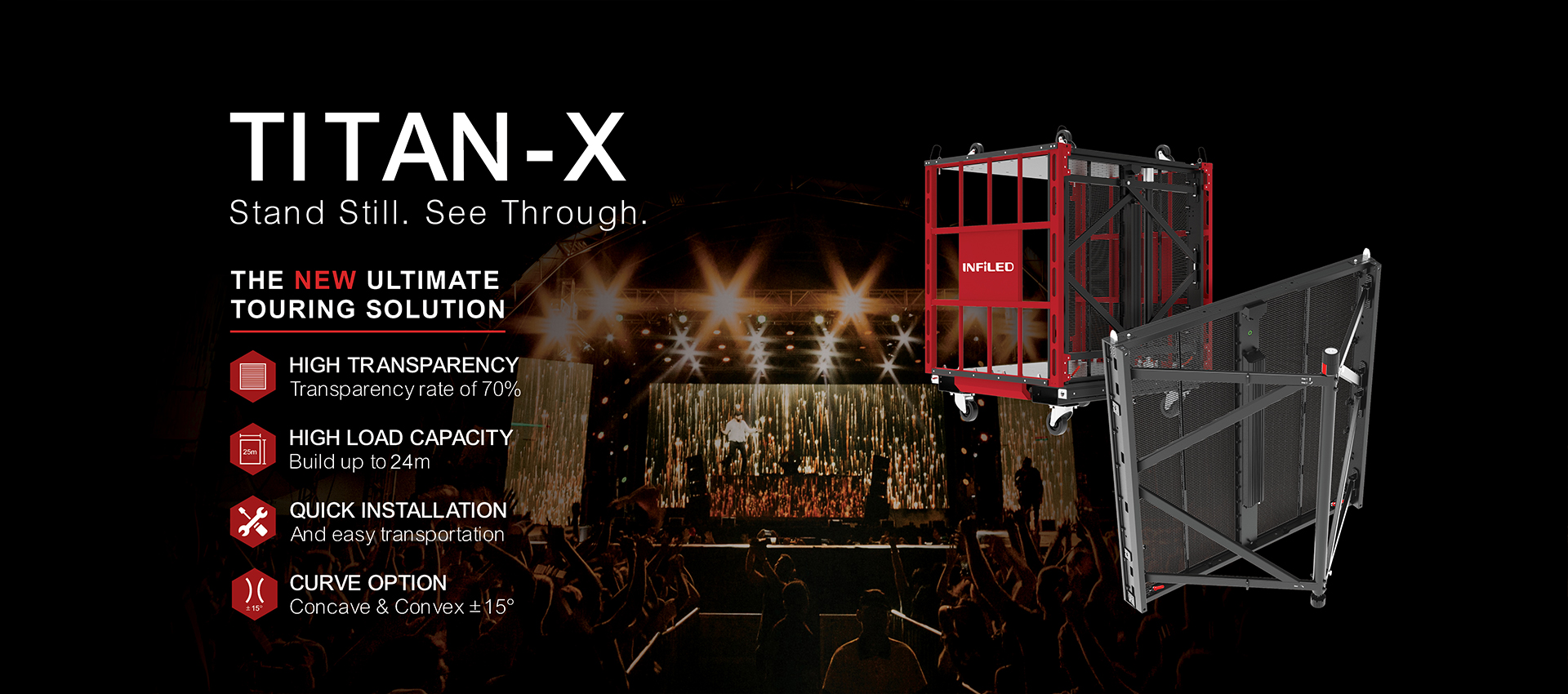 INFiLED transparent screen TITAN-X series of new products launched