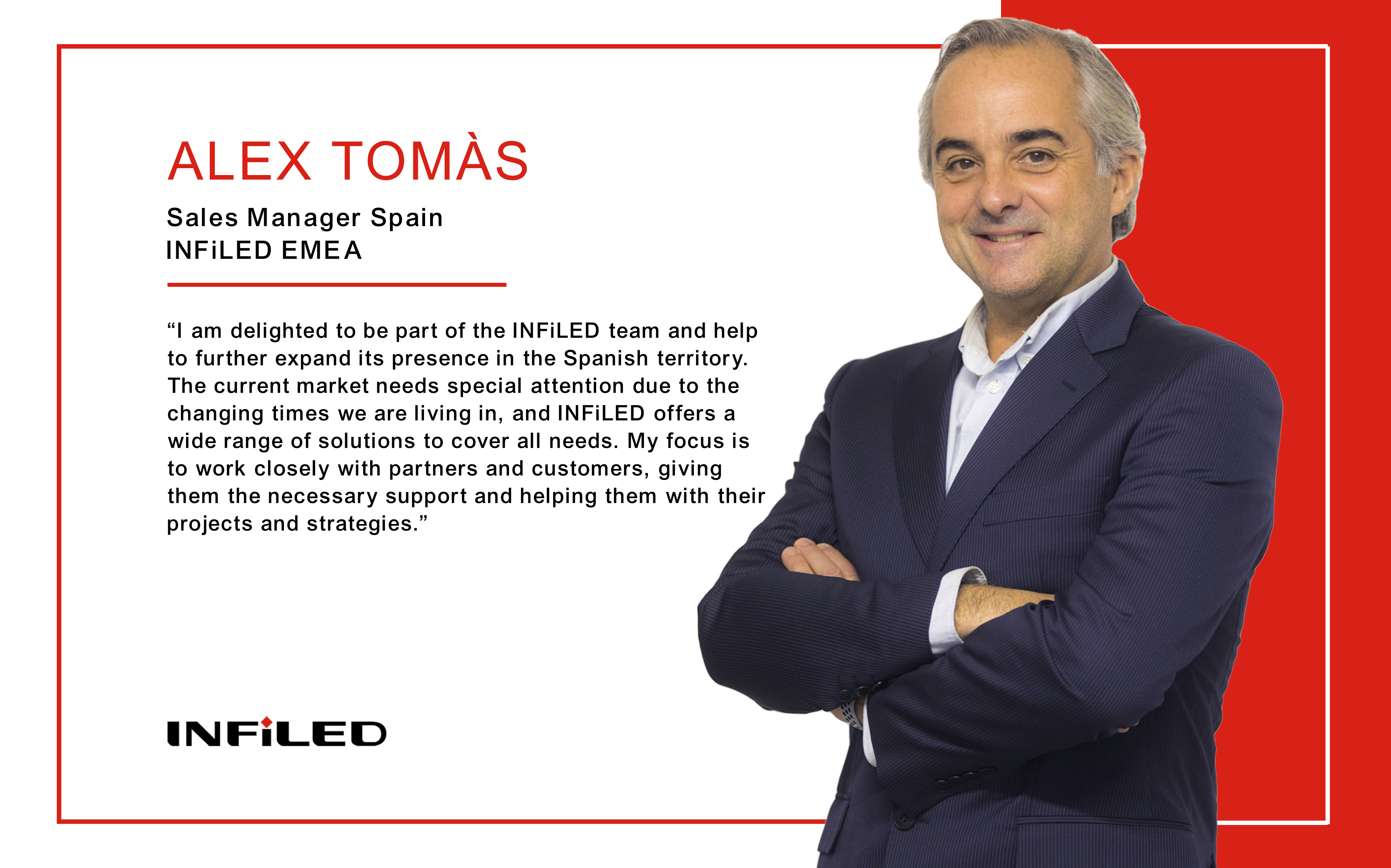 INFiLED Appoints Alex Tomas as Sales Manager for Spain
