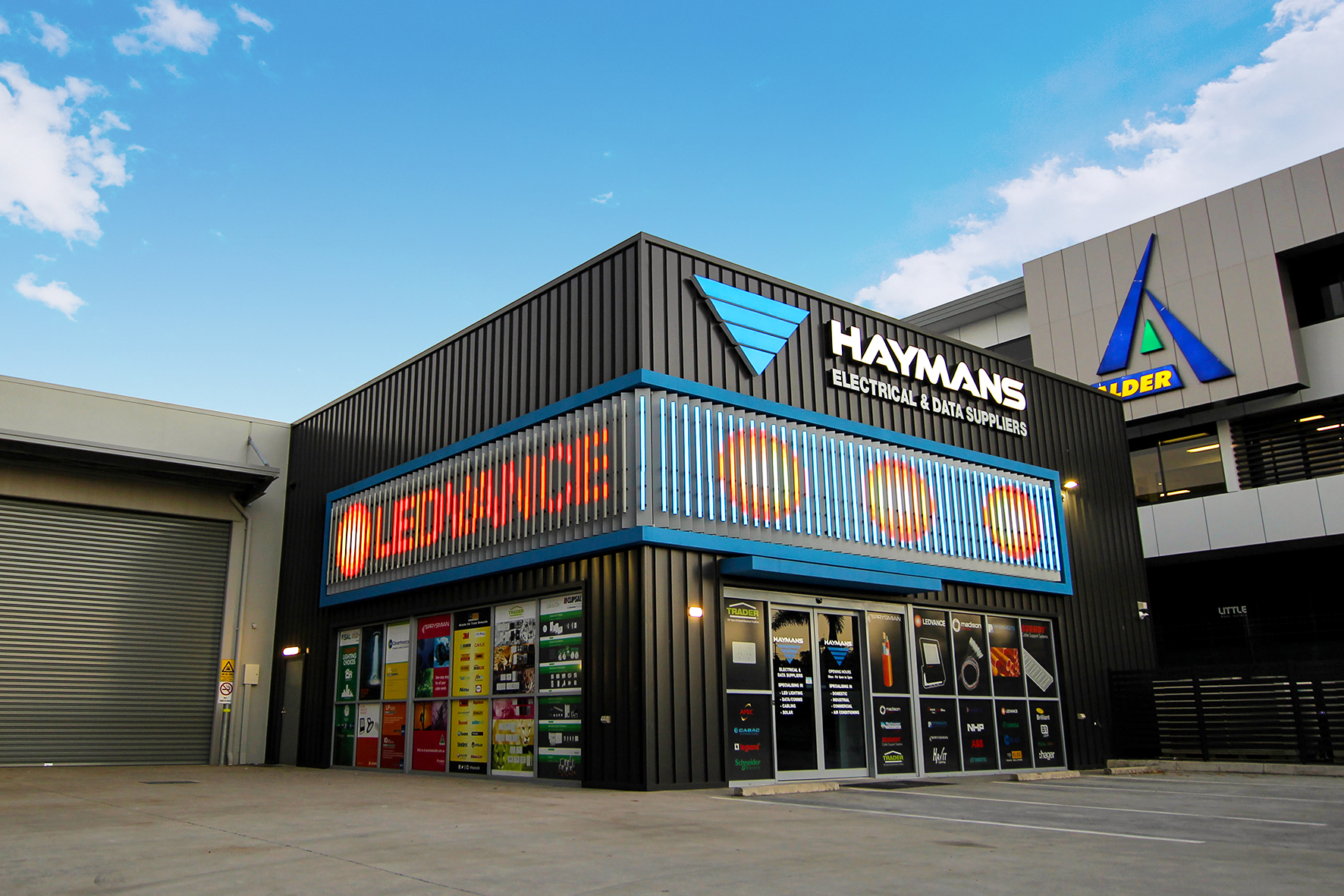 Chinese LED display brand INFiLED installs creative LED strip INFiStrip series for Haymans electrical store