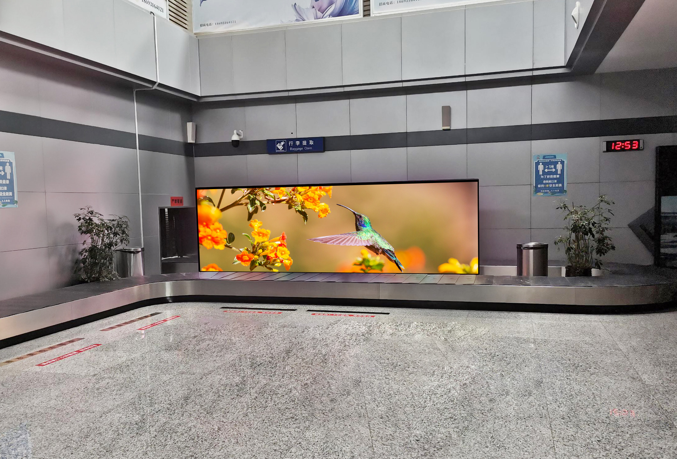 INFiLED installs two large LED screens for Zhangye Ganzhou Airport in China