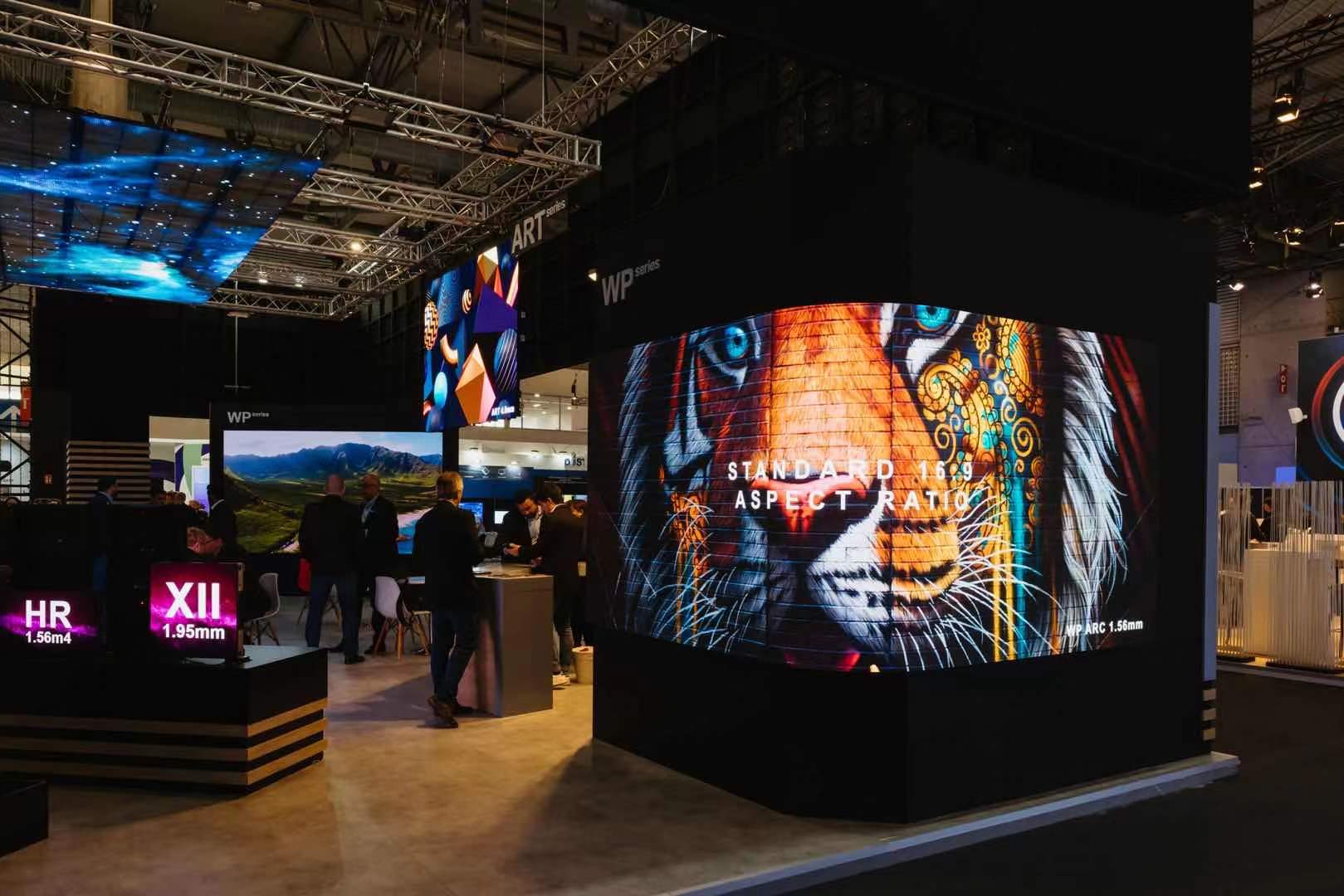 INFiLED ultra-thin mural LED display at ISE 2022 in Barcelona, Spain