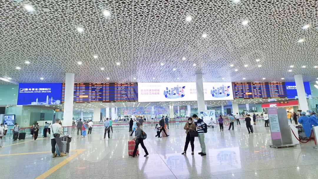 深圳宝安机场T3航站楼国内到达出口LED显示屏