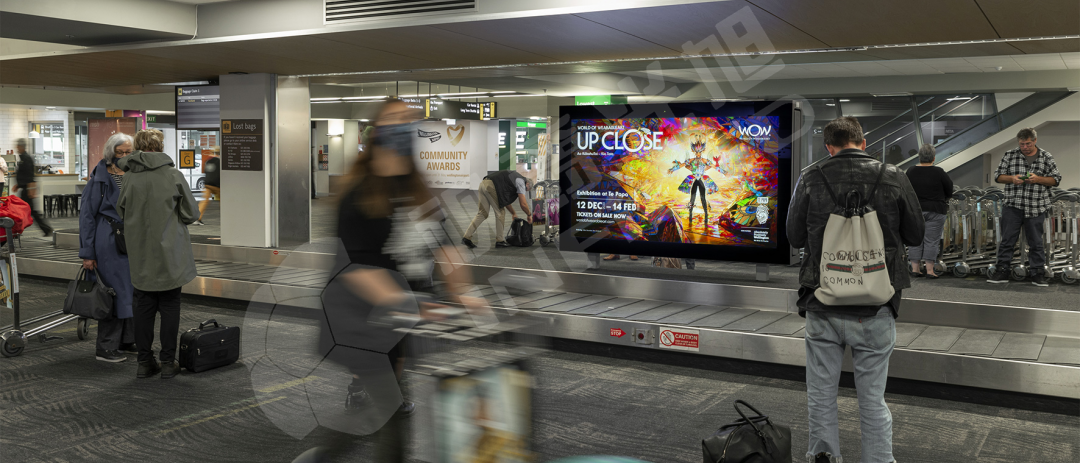 视爵光旭为威灵顿国际机场安装有机场行李岛LED显示屏
