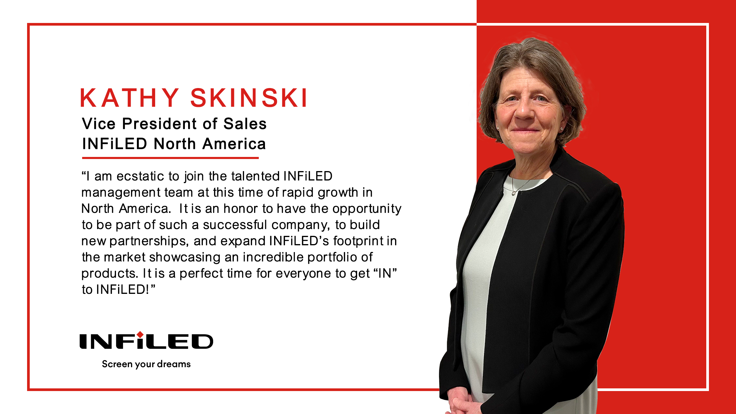 INFiLED Hires Kathy Skinski as VP of Sales for the Americas