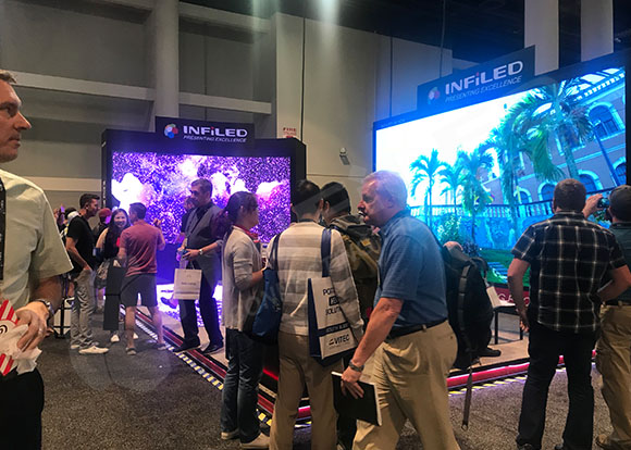 Visitors are visiting INFILED products on NAB Show