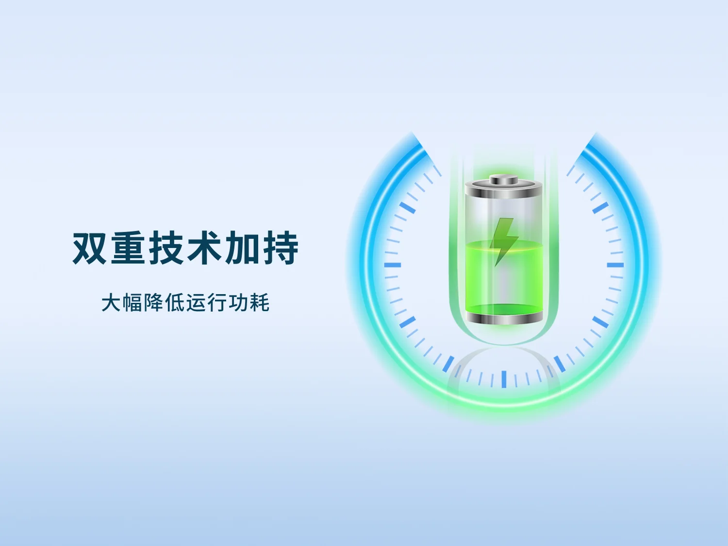 高性能电源，工作效率≥92%